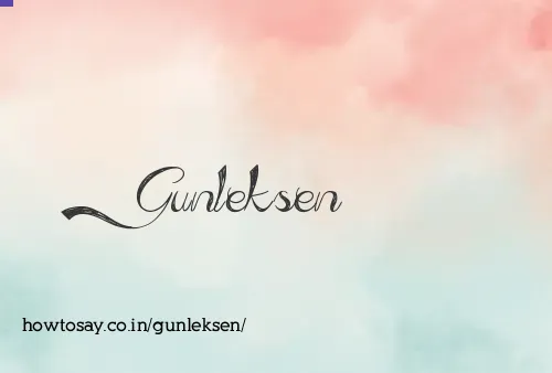 Gunleksen