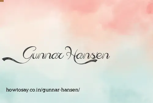 Gunnar Hansen