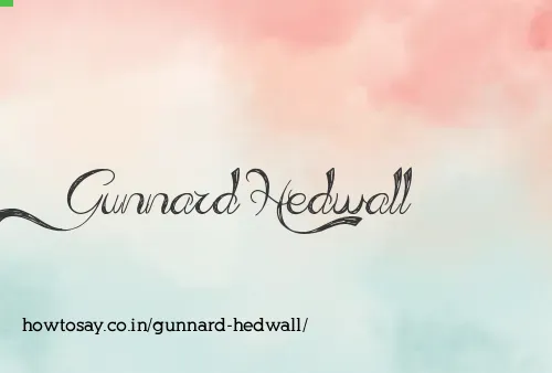 Gunnard Hedwall