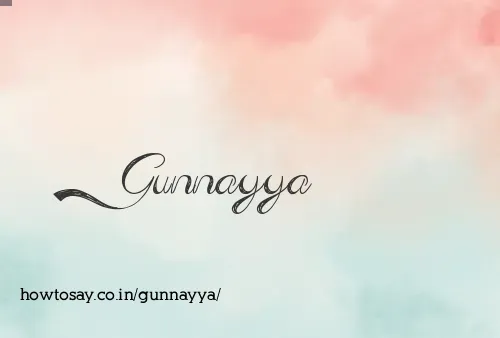 Gunnayya