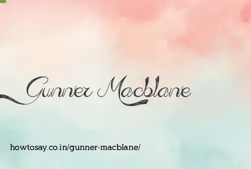 Gunner Macblane
