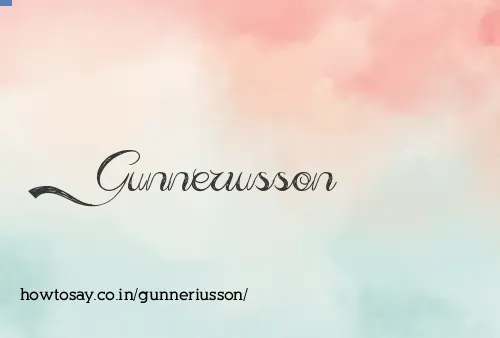 Gunneriusson
