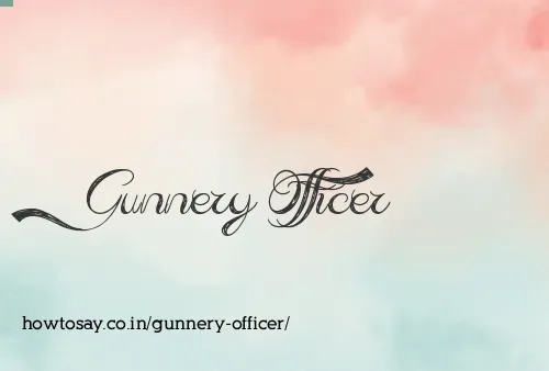 Gunnery Officer