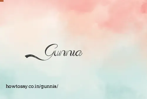 Gunnia