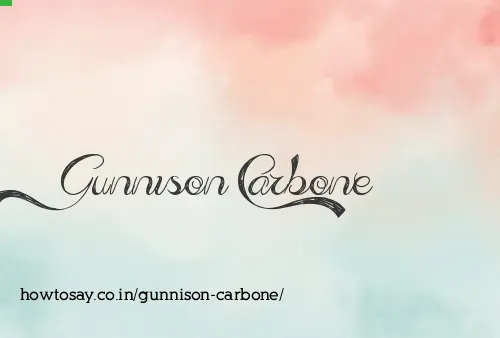 Gunnison Carbone