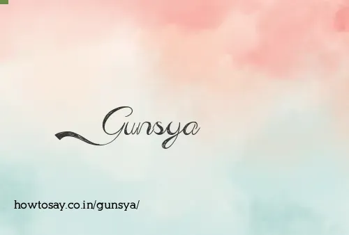 Gunsya