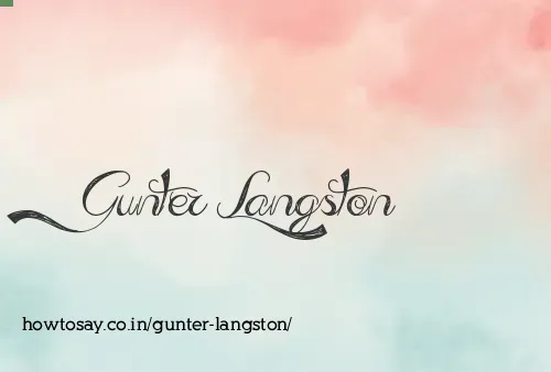 Gunter Langston