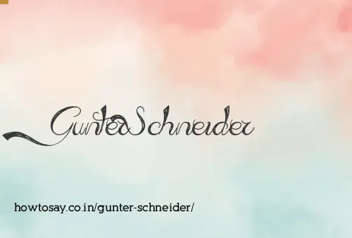Gunter Schneider