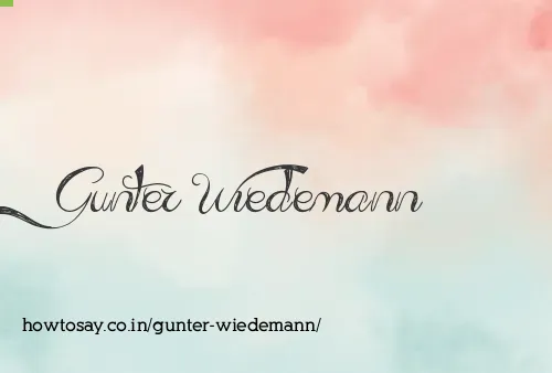 Gunter Wiedemann
