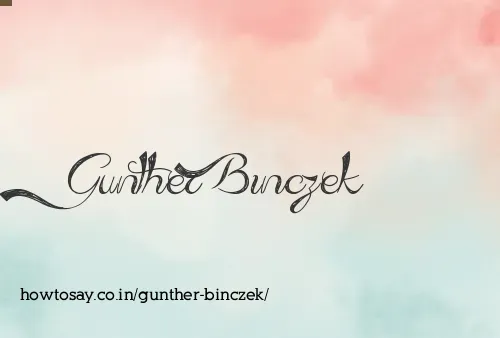 Gunther Binczek