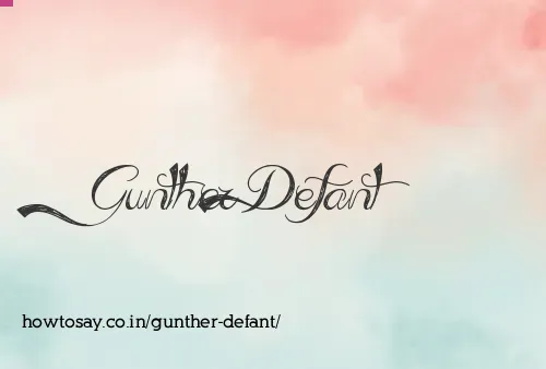 Gunther Defant