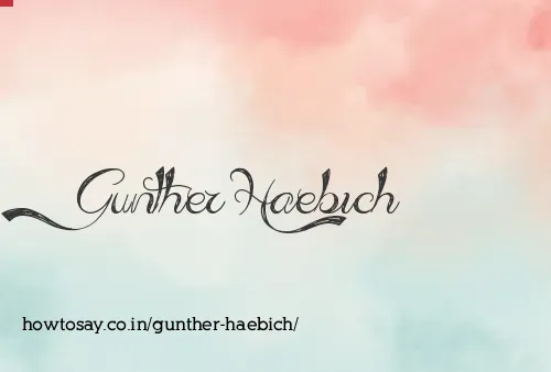 Gunther Haebich