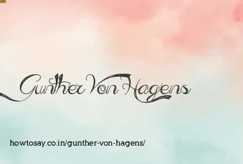 Gunther Von Hagens