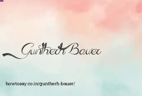 Guntherh Bauer