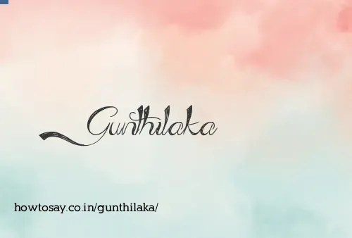 Gunthilaka