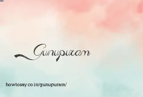 Gunupuram