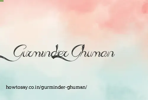 Gurminder Ghuman