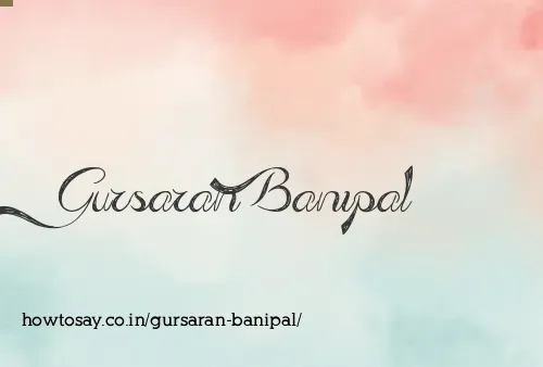 Gursaran Banipal