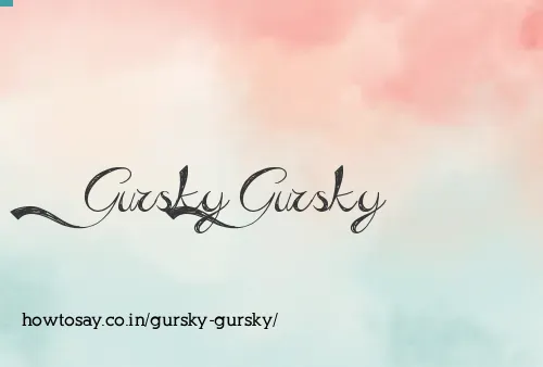 Gursky Gursky