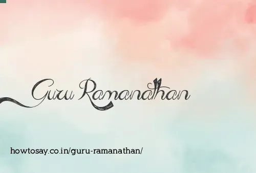 Guru Ramanathan