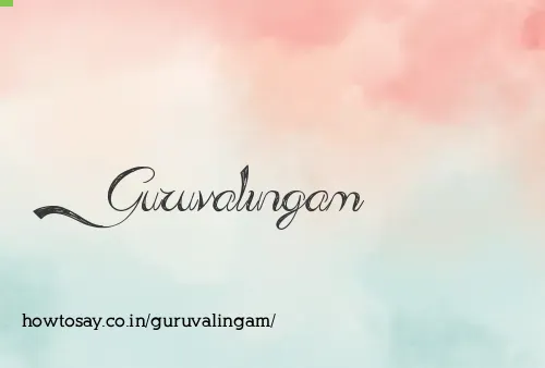 Guruvalingam