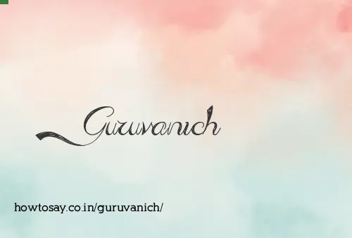 Guruvanich