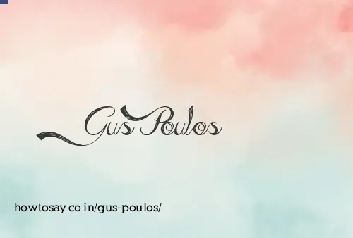 Gus Poulos