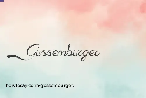 Gussemburger