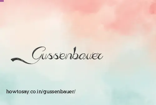 Gussenbauer