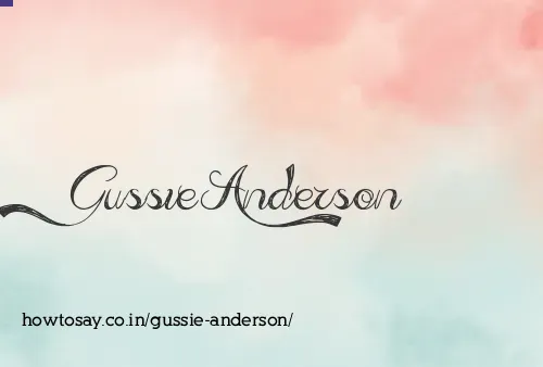 Gussie Anderson