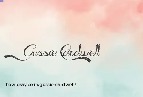 Gussie Cardwell