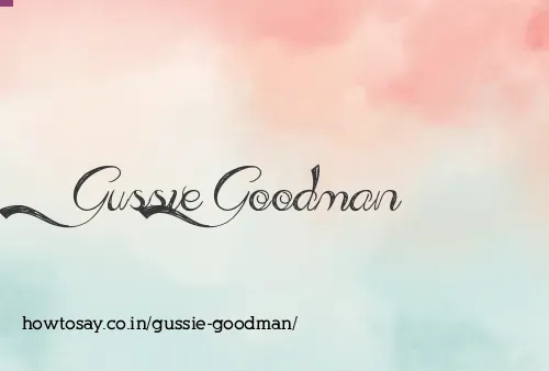 Gussie Goodman