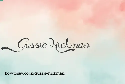 Gussie Hickman