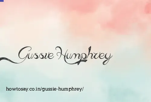 Gussie Humphrey
