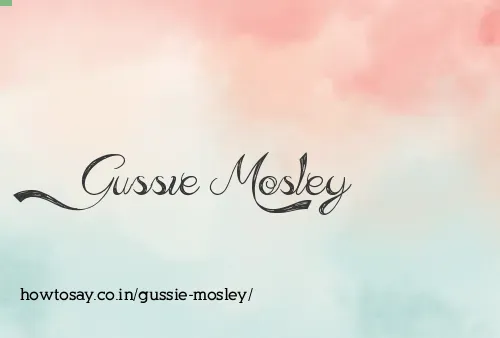 Gussie Mosley