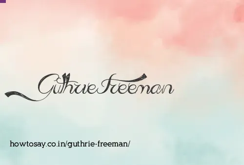 Guthrie Freeman