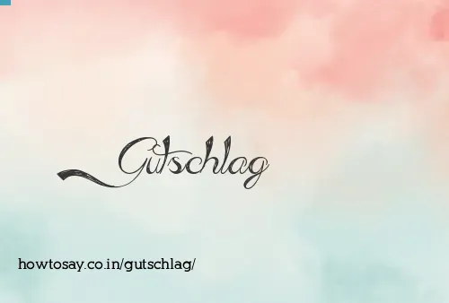 Gutschlag