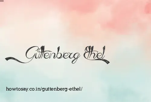 Guttenberg Ethel