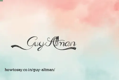 Guy Altman