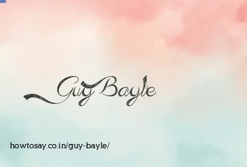 Guy Bayle