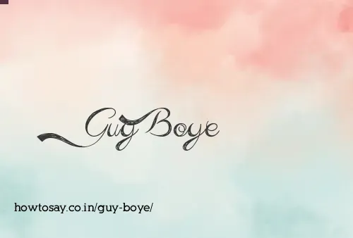 Guy Boye