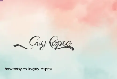 Guy Capra