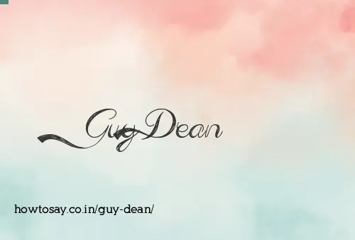 Guy Dean