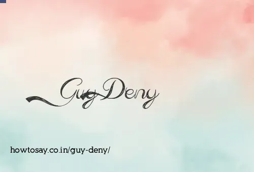 Guy Deny