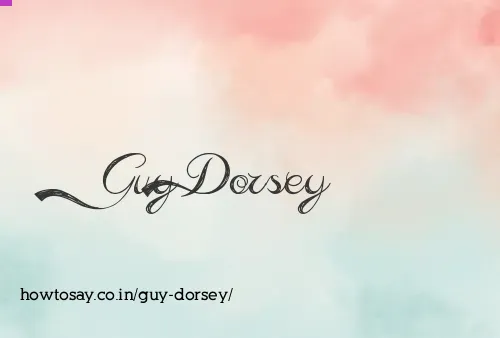 Guy Dorsey