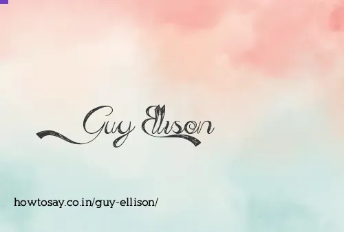 Guy Ellison