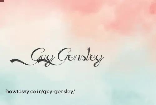 Guy Gensley