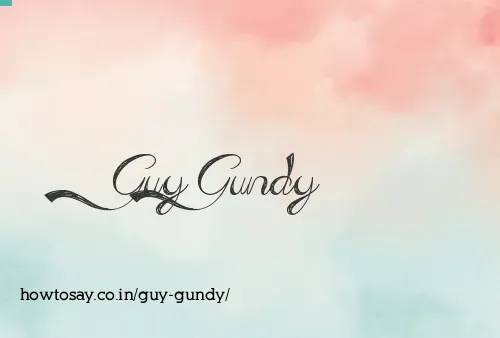 Guy Gundy