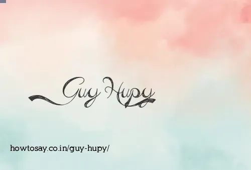 Guy Hupy