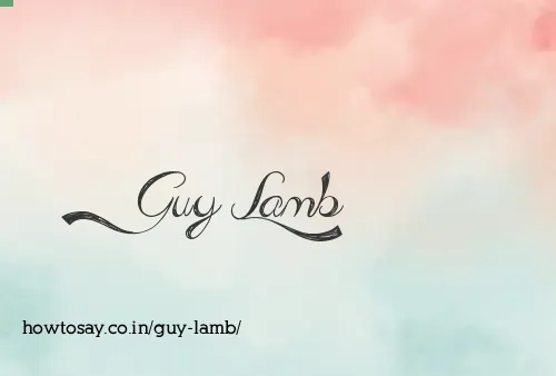 Guy Lamb